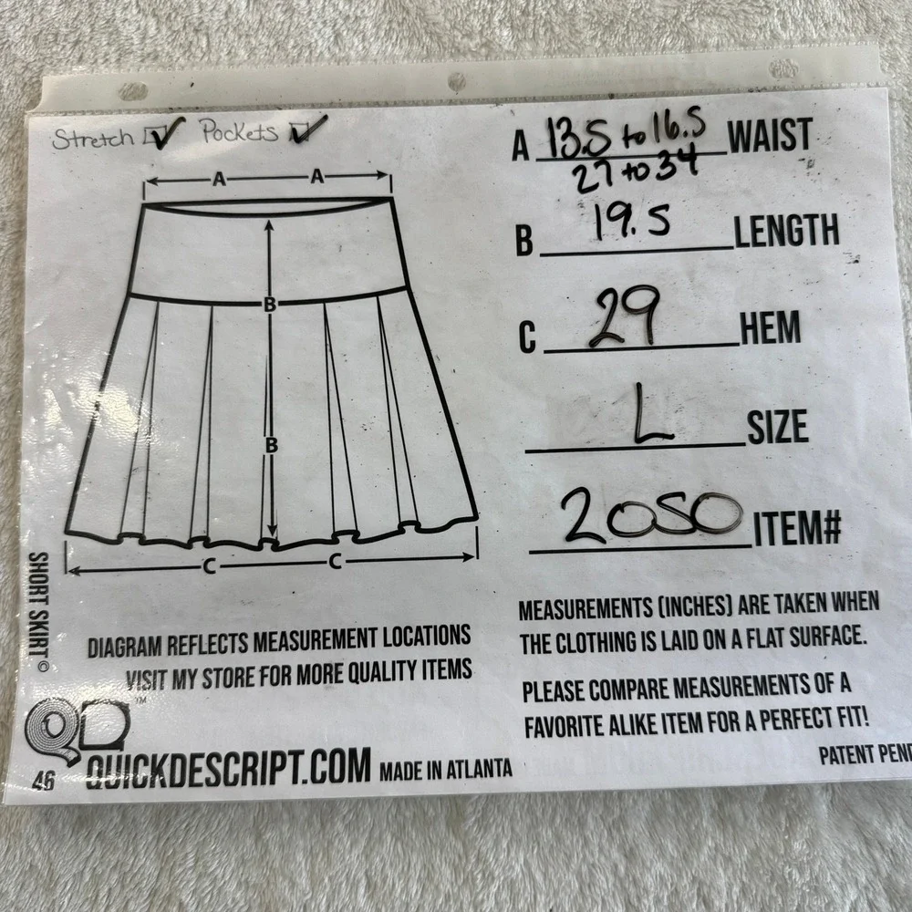 Alternative Apparel Chambray Mini Skirt Womens L Blue Cottagecore Boho‎ Pockets